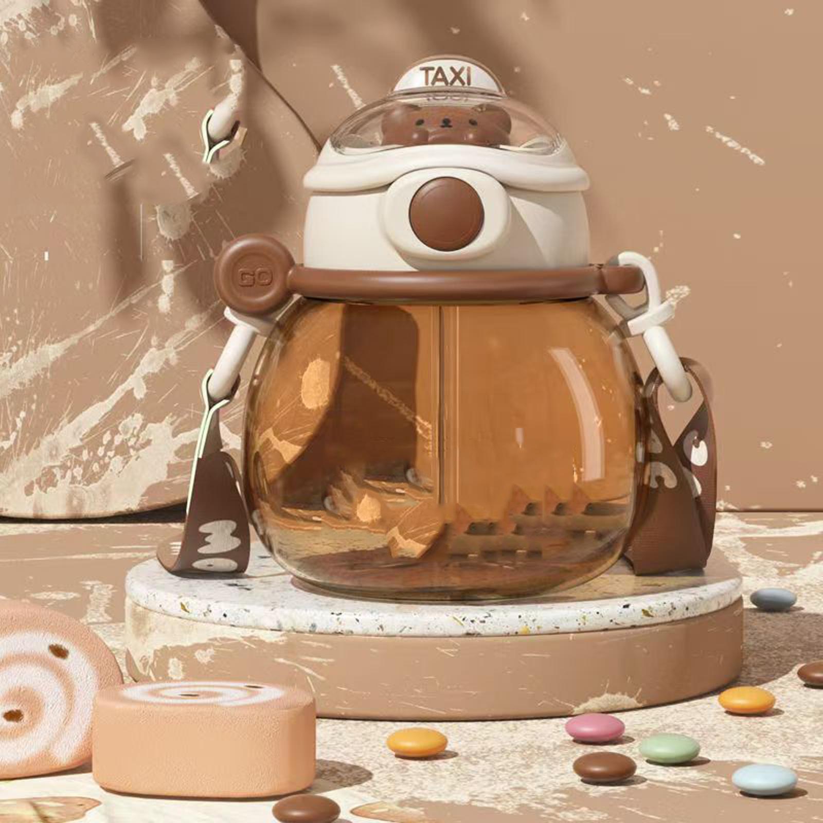 Large Capacity Women s Portable Plastic Water Jug Cute Straw Cup for Kids Summer Outdoor Hydration