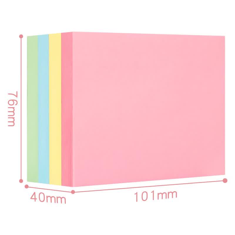 SIMAA Large Colored Sticky Notes (76x101mm, 400 Sheets)