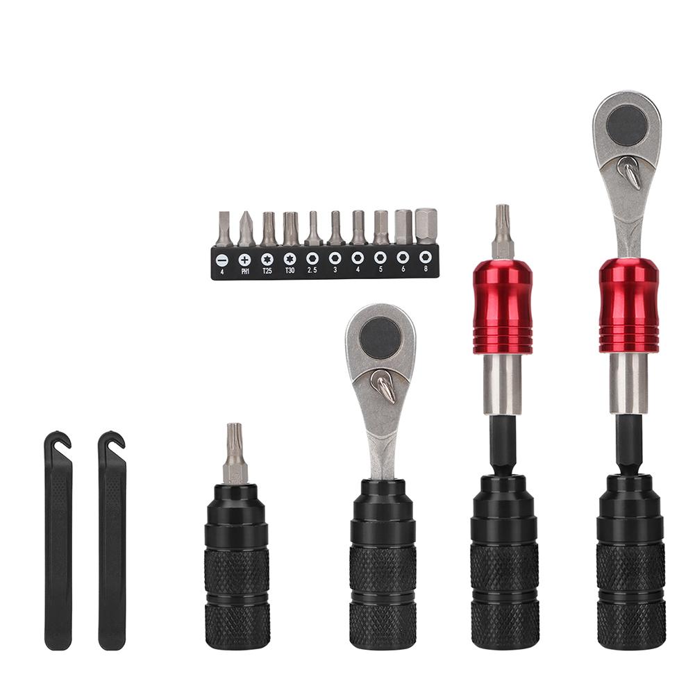 Bike Multi Screwdriver Kit, Tire Lever Wrench Kit, Bicycle Multitool Portable Bike Tool For Travel Home