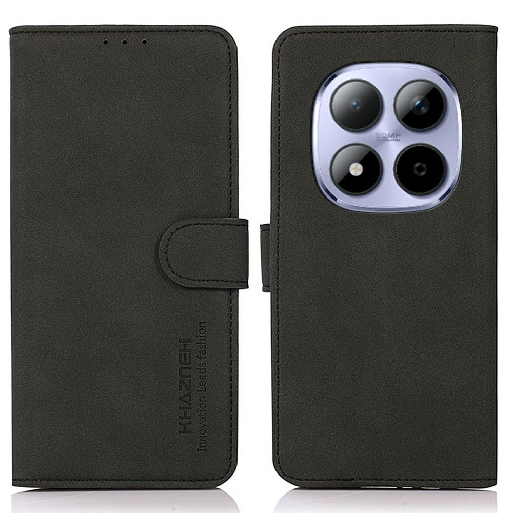 KHAZNEH For Xiaomi Redmi Note 15 Pro 4G (Global) Case Anti Scratch PU Leather Wallet Stand Phone Cover