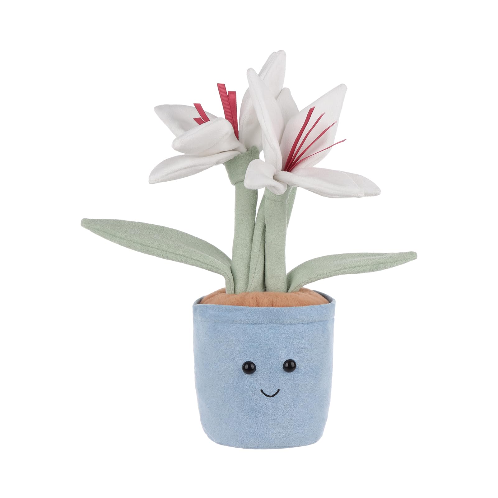 

Apricot Lamb Potted Lily Flower Plush Toy for Soft and Fluffy Potted Lily Flower for Girls and 30cm Kids, Cute, Boys, білий