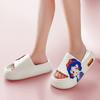 5cm Dicke Sohle Damen Hausschuhe Niedliche Prinzessinnen-Aufkleber Badezimmer Strand Indoor Sandalen Sommer Neu Paar Pantoletten Coole Schuhe