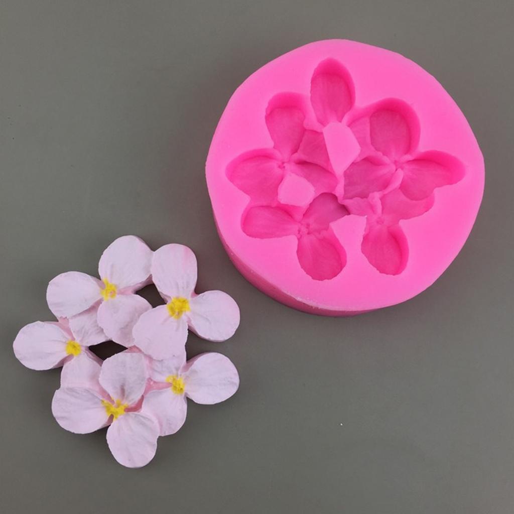 Flower Candle Silicones Molds for Handmade Candle Soap Flower Shape Fondant Silicones Molds for Chocolate Candy Baking