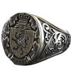 New Crown Lion Shield Badge Retro Ring for Men Women's Party Rings for Women Female Charm Jewelry Gifts Ornaments Wholesale