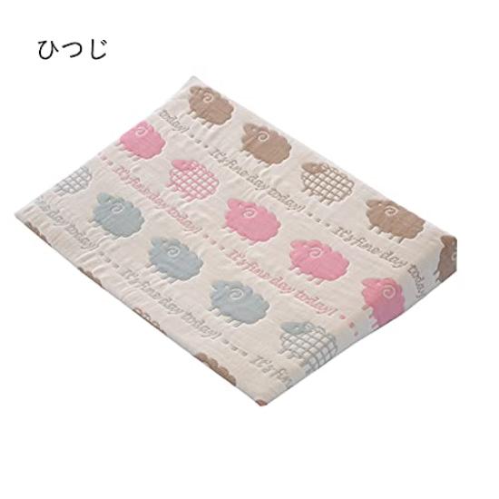 Sandesica Sleeping Pillow Baby Fluffy Colorful Animal (Anti-Respiratory Pillow), 6-Layer Gauze, Design, 3134-9999-52