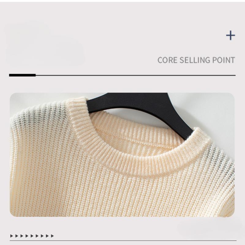 Женские свитера с длинным рукавом и круглым вырезом — фото 10