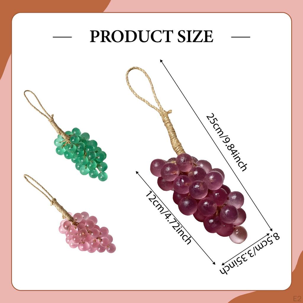 Grape Decor Hanging Men Women Deep Cleansing Cold Process Grapes Shaped Cluster Soap