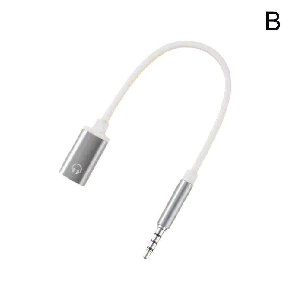 3.5mm Male to Type-c Female Headphone Cable Converter Type-C Female Flat Head Earphone to Round Head Adapter Cable