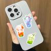 50 ks/sada bublinkových samolepek s mléčným čajem, samolepicí, vodotěsné, PVC, DIY, kryt na telefon, kelímek, zavazadla, skateboard, notebook, album, graffiti, sada samolepek