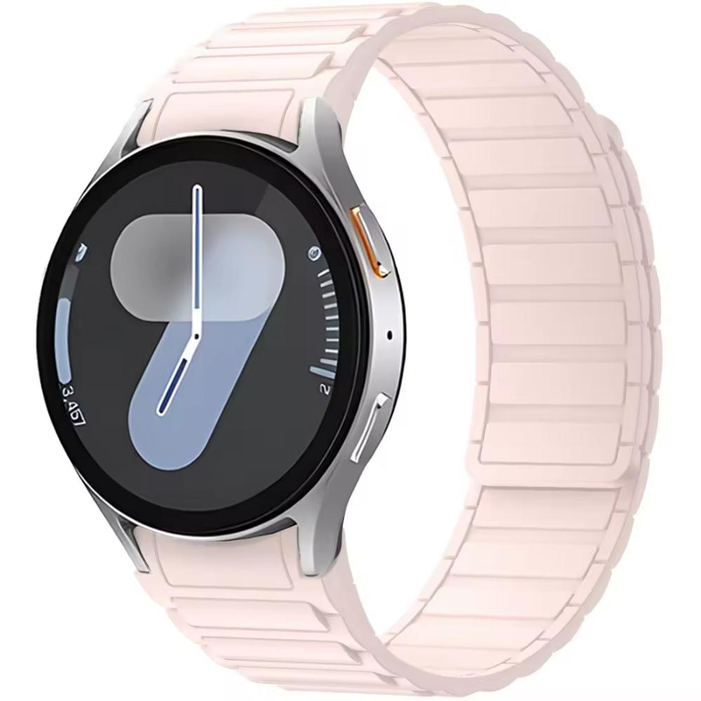 No Gap Silicone Strap for Samsung Galaxy Watch 7 6 5 4 FE 40/44mm 5 Pro Magnetic Band for Galaxy Watch 6 4 Classic 47mm46mm Belt