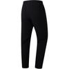 Li-Ning Mid Waist Solid Color Drawstring Sports Casual Pants Men Bottoms Black AYKT093-1