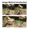 Plant Hole Digger for Planting Seeds And Bulbs Lightweight Garden Seeds Dispenser with Wooden Handle Handheld Tool for Tulip Daffodil Saffron