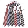 Traditional Polyester Kids Tie With Striped Pattern For School Uniforms