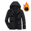 Winter Velvet Thickened Multi-pocket Cotton-padded Jacket Casual Detachable Sleeve Tooling Cotton-padded Jacket