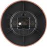 Fujiboeki Wall Clock Width 25.5 X Depth 4.3 X Height 25.5 Cm Brown Miel 28199 Small with Temperature and Hygrometer