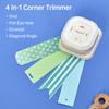 KWtriO 4in1 Corner Trimmer Squarer Puncher Slot Punch Paper Cutter In Oval Fish Eye