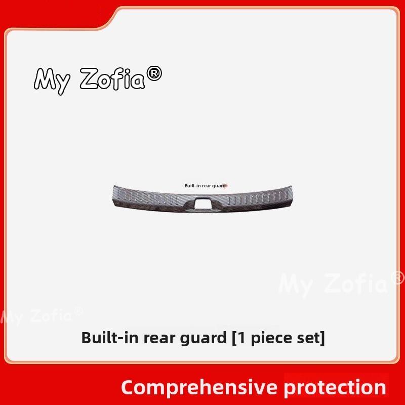 Carbon Fiber Rear Bumper Sill Plate Anti-Scratch Trunk Door Sill Protector Cover Auto Exterior Accessories For BYD Atto 3 2026