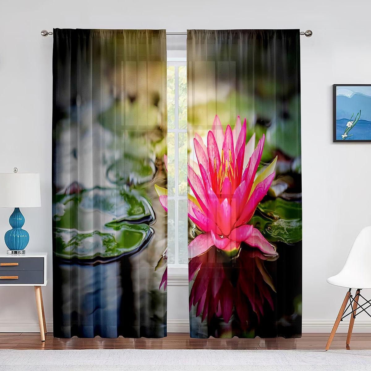 Цветок лотоса с розоватыми лепестками — фото 4