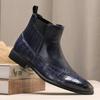8655 Chelsea boots Chelsea Brock short boots men's pointed Martin boots, large size foreign trade men's shoes