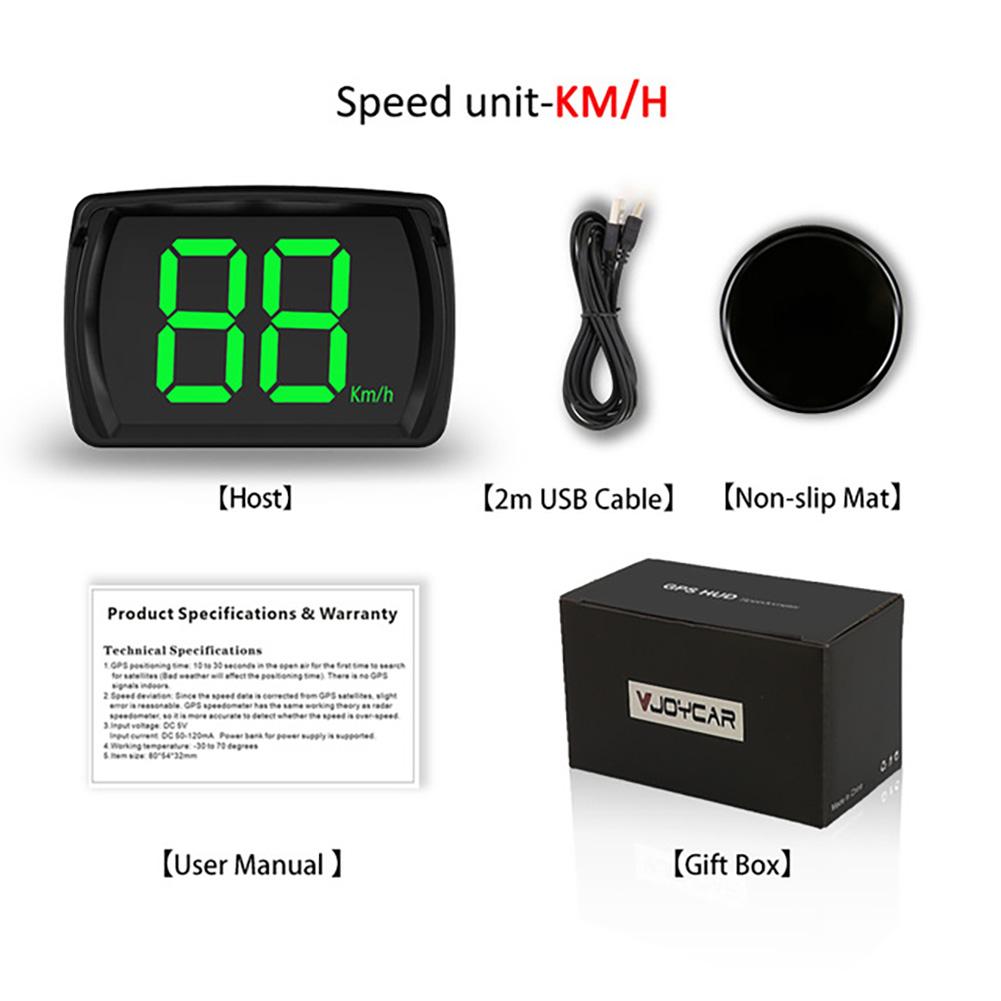 

2025 GPS KMH MPH HUD Digital Speedometer Head Up Display Car Electronics Accessories for All Cars Electric Vehicles Motorbikes