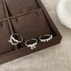 Sweet And Cute Bow Love Open Ring Female Niche Gentle Fashion Temperament Elegant Versatile Ring Ring