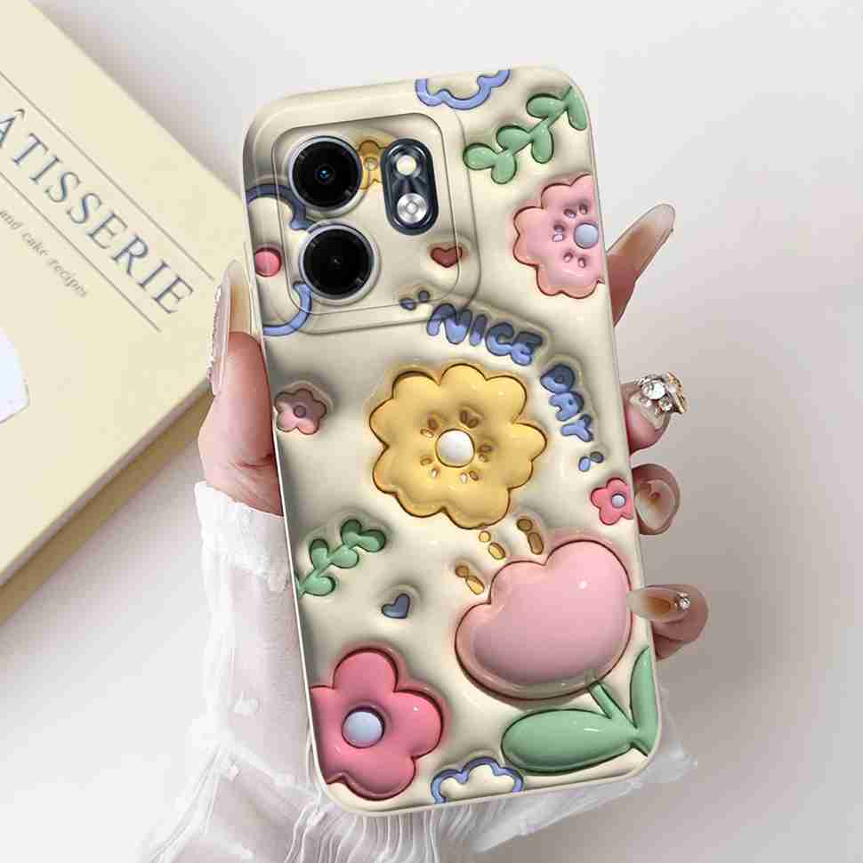 For Infinix Hot 50i Case Hot50i X6531 Lovely Rabbit Silicone Soft TPU Cover Fundas For Infinix Smart 9 Smart9 X6532 Phone Cases