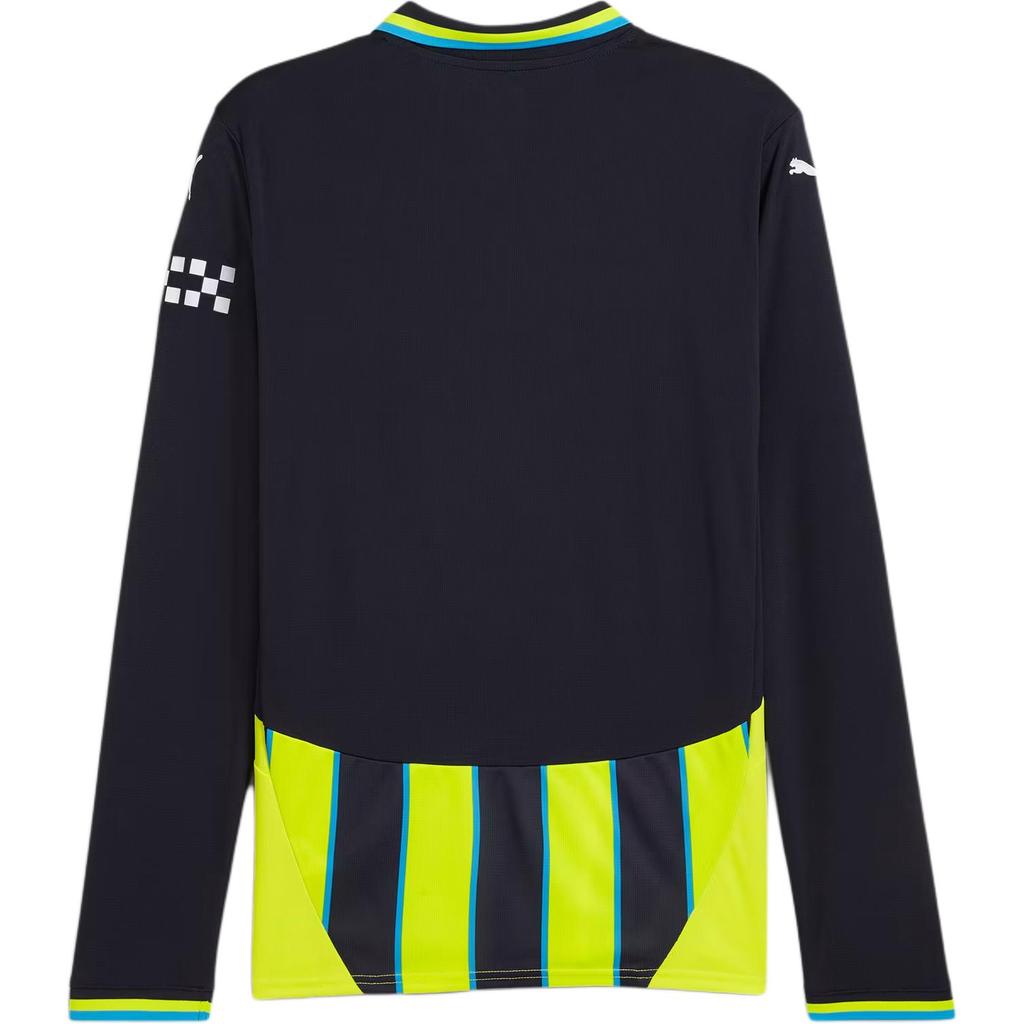 Puma Manchester City SS24 Replica Away Long Sleeve Soccer Jersey Men Jersey Yellow 775087-02