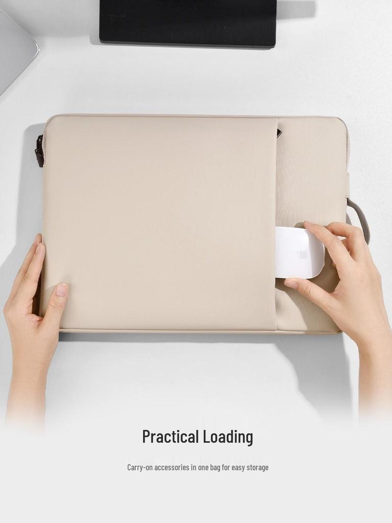 MacBook ve Lenovo Y9000 için Depreme Dayanıklı Kadife Astarlı Dizüstü Bilgisayar Çantası