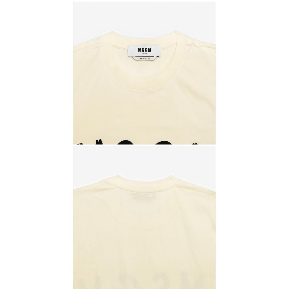 MSgm BruShed Logo Men S Short Sleeve Tee 2000mm510 200002 02