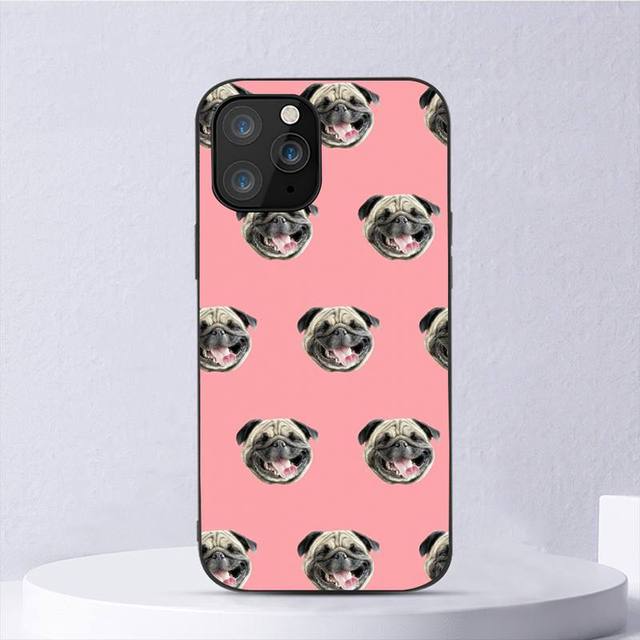 Cute Pug Dog Phone Case For Iphone 11 12 Mini 13 14 Pro Xs Max X 8 7 6s Plus 5 Se Xr Shell