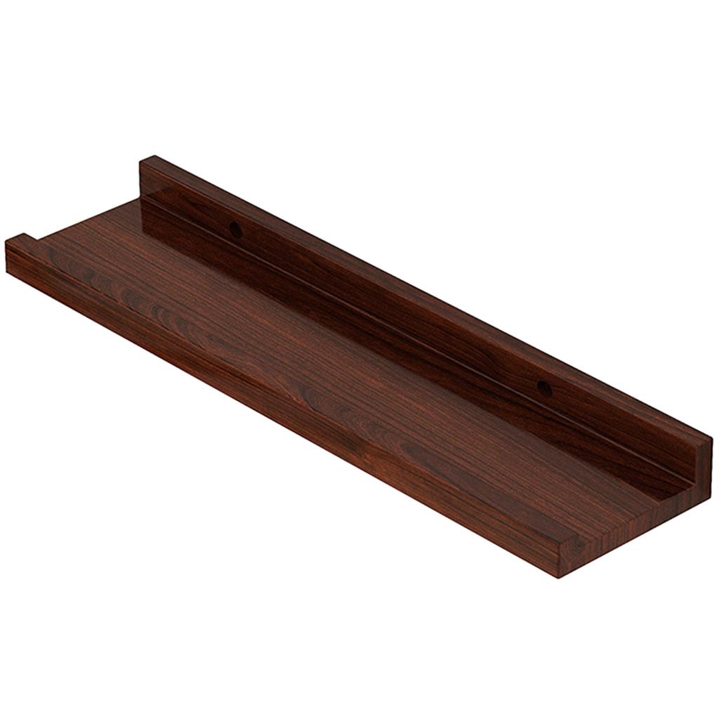 Easy To Install Bathroom Rack Wood Wall Mounted Display Shelf Books and Decoration Holder for Living Room Or Office