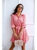 European and American Women's Long-Sleeve Tie-Waist Printed Shirt Dress