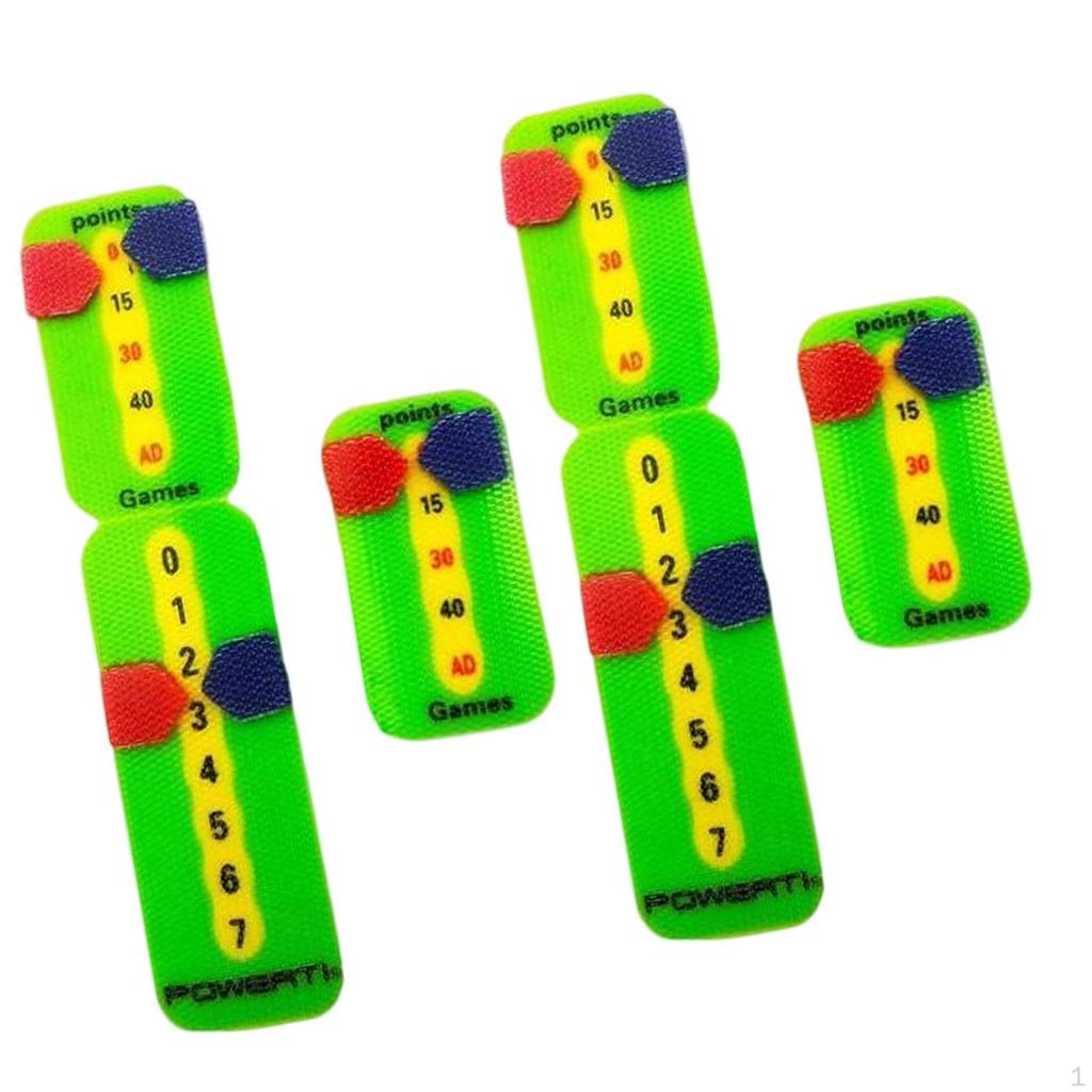 4 Pieces Tennis Racket Scorekeepers Mini Score Keepers Practical for Points Games Sets