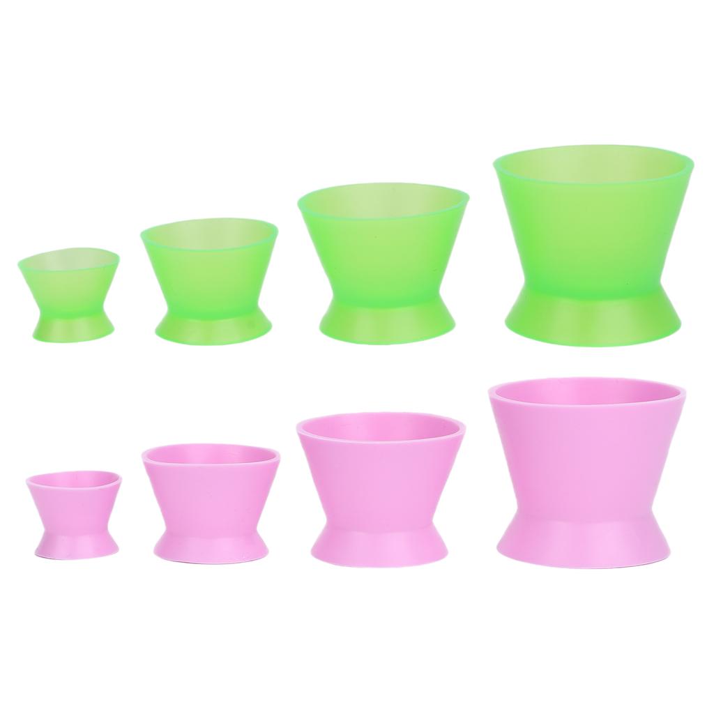 4pcs Silicone Mixing Bowls Paint Facial Mask Blending Dental Material Mixing Bowl