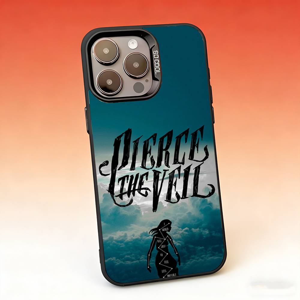 P-Pierce The Veil Band Phone Case For iPhone 17,16,15,14,13,12,11,Pro,Max,Plus,Mini,SE,Air Matte Shockproof Case