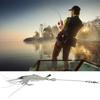 Hard Lure Sea Freshwater Shrimp Shape Bionic Luminous Night Fishing Bait with Hook (White)