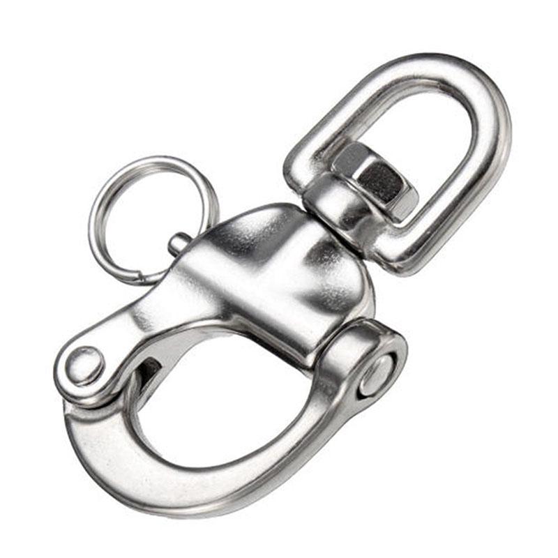 New Stainless Steel Snap Shackle Swivel Bail Marine Boat Yacht Sailing Hardware