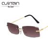 Kedun Frameless Sunglasses: Stylish 2021 Trend, Euro-American Fashion for Women