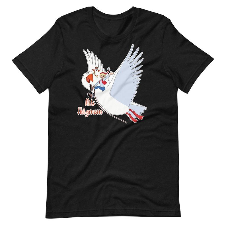 Vintage retro German kids show Deutsche kinder Serie 80er 80s Nils Holgersson Unisex t-shirt 150