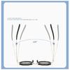 SHAUNA Full-folding Light-reducing Metal Punk ND9-level Adjustable Dimming Round Polarized Sunglasses UV400 With Case