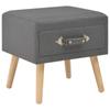 Day and Night - Day and Night Dark Gray Bedside Table 40x35x40 Cm Fabric