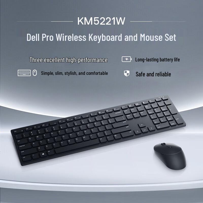 Dell KM5221W Wireless Keyboard and Mouse Combo