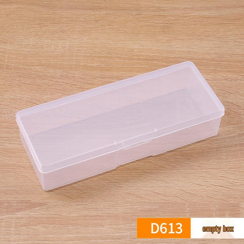 

Прозрачный пластиковый прямоугольный контейнер для хранения стержней, деталей или ювелирных аксессуаров 19*7.5*3.8cm Style 613 прозрачный