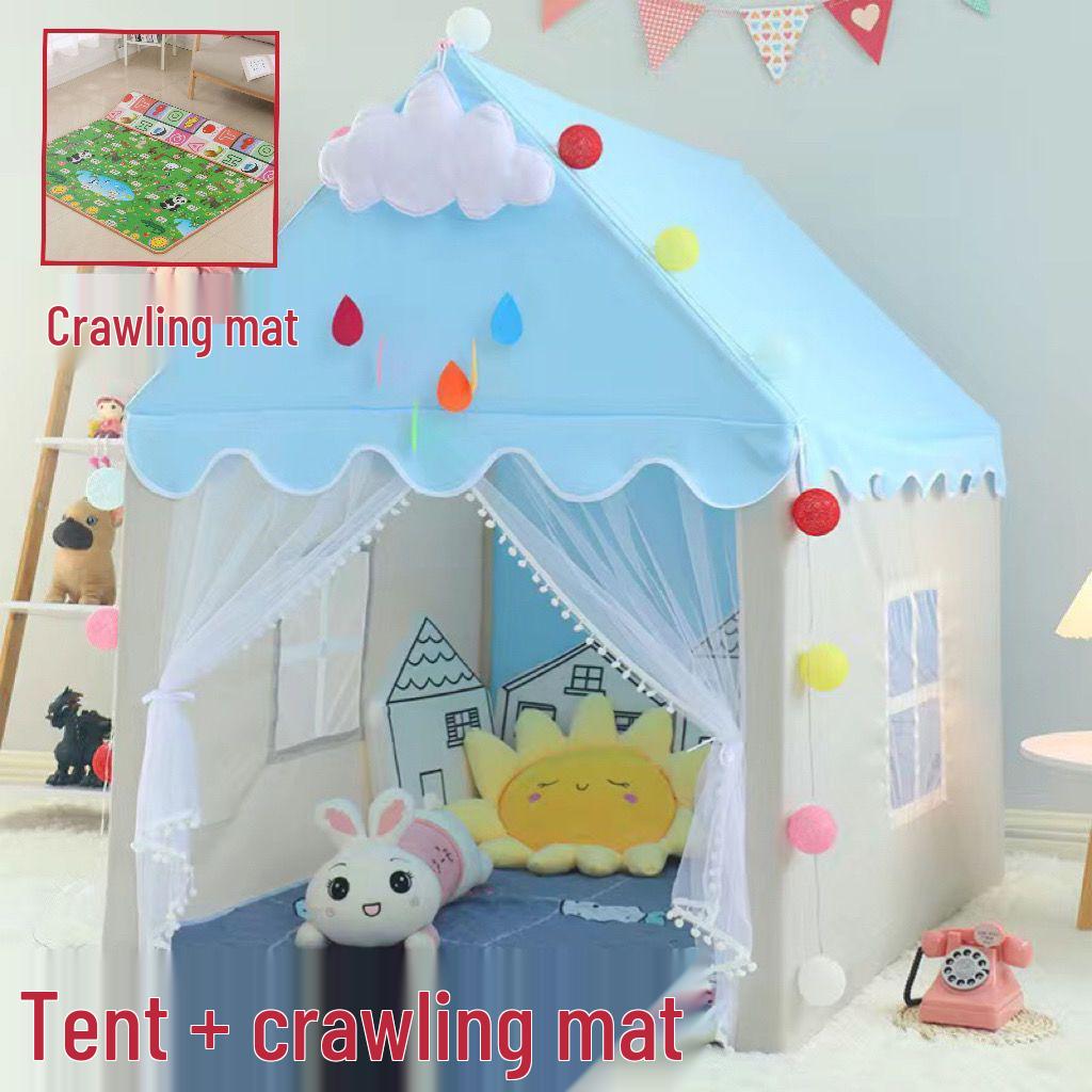 Princess Castle Indoor Play Tent with Mosquito Net for Kids - Birthday Gift Idea