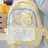 Schoolbag1011 New Korean Version Retro Girl Cute Large Capacity Small Fresh Trend Junior High School High School Student Backpack