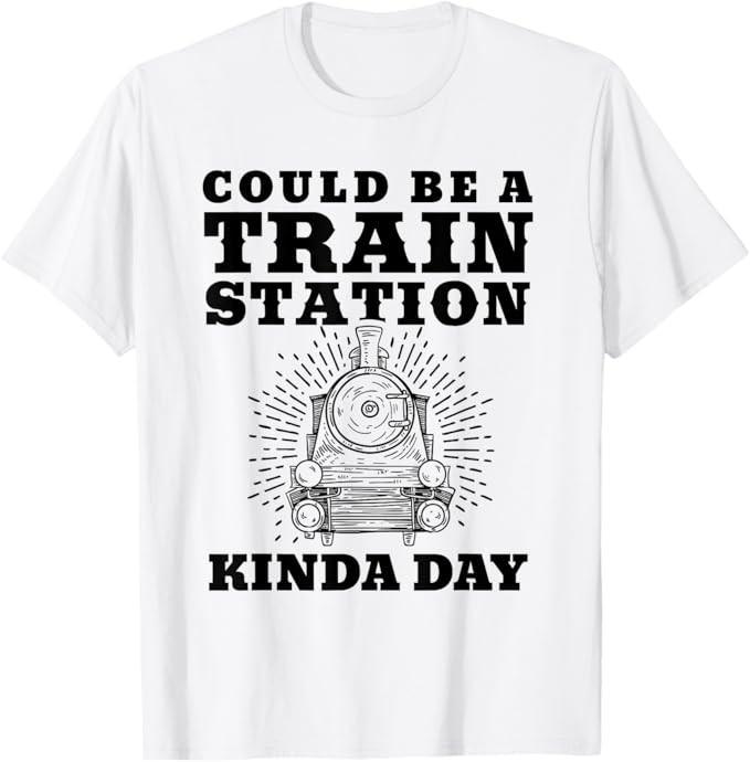 Train Station Kinda Day - Funny Retro Model Train & Railroad T-Shirt Unisex T-Shirt XXXL