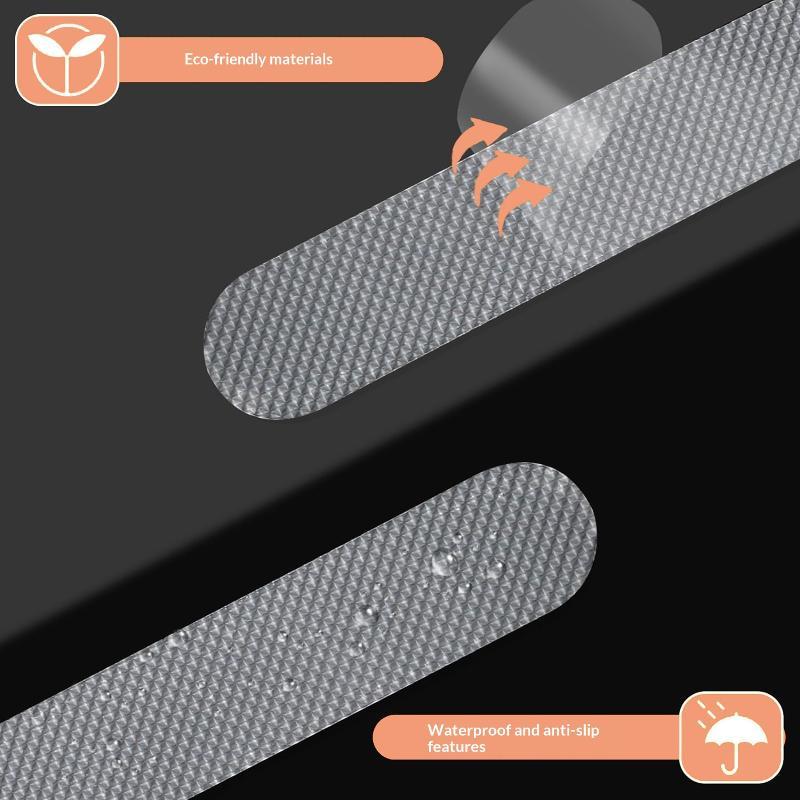 Non Slip Bathtub Adhesive Strips Strong Grip Waterproof For Bathroom Shower Floor Stairs Safety Use