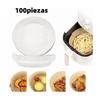 100pcs Disposable Paper Liners for Air Basket 220  celsius  Temperature Resistant Non Stick Fryer Liners Baking Paper