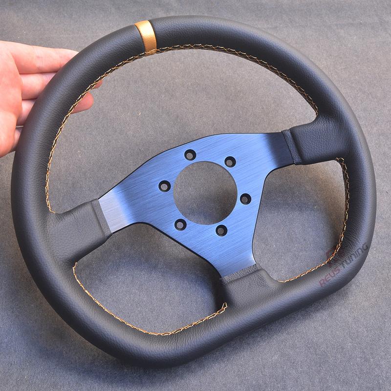 300mm Flat D Shape PC Racing Car Driving Game Racing Simulator Steering Wheel