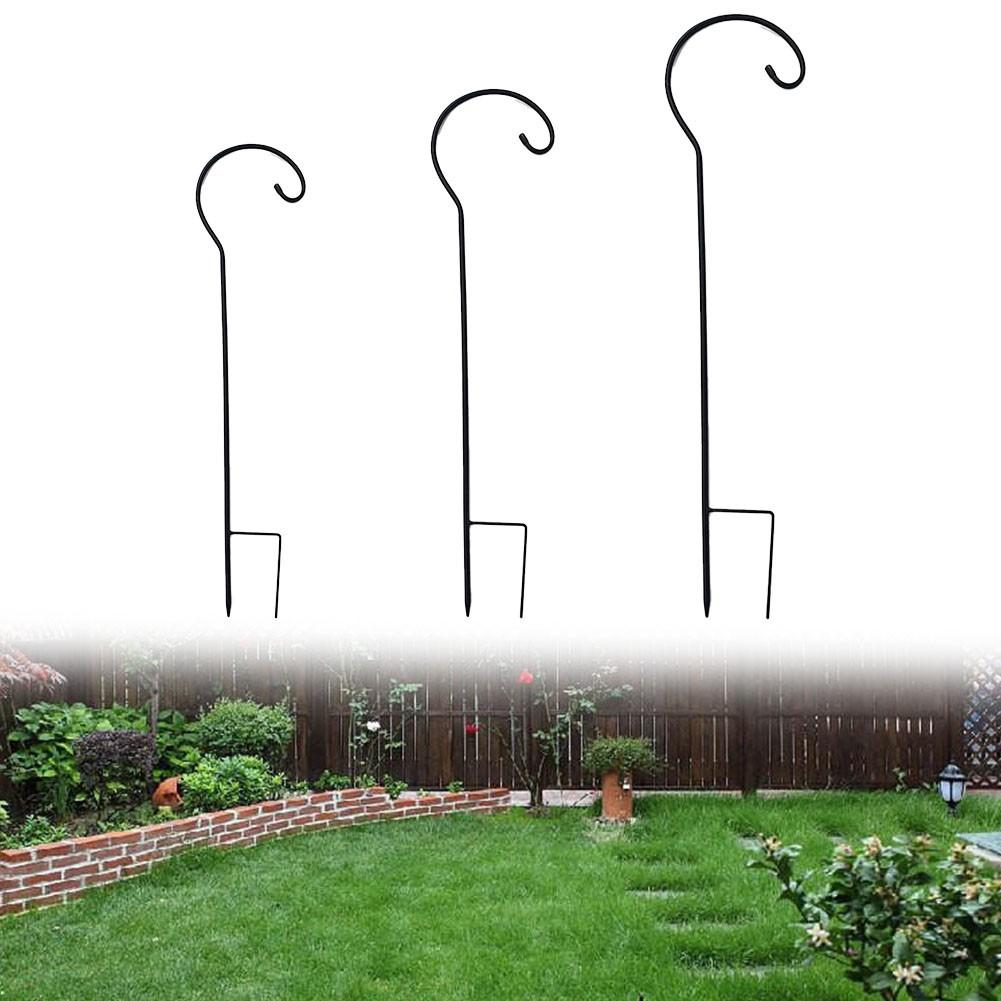 Iron Garden Hook with Easy Installation for All Your Hanging Needs